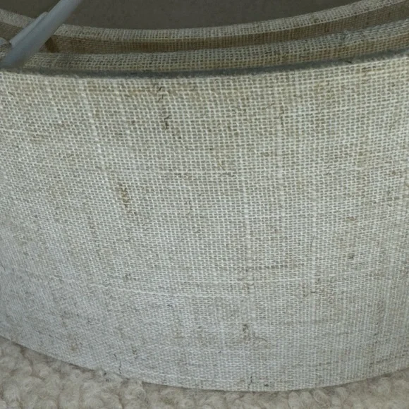 3 Tier Lamp Shade 13 inch Pendant, Floor Lamps, Hanging Light Cover Beige Linen - Picture 8 of 8